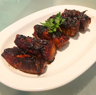 Belly Pork Slices in Barbecue Sauce