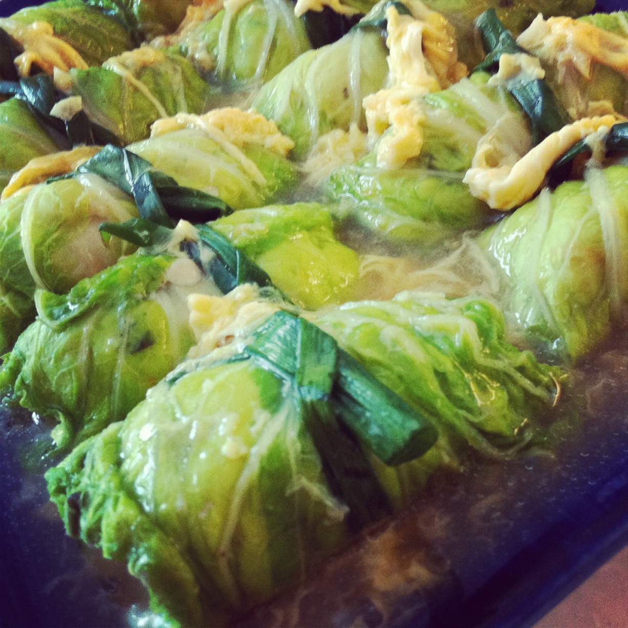 Confessions of a Weekend Cook Cabbage Roll with Fish Paste