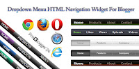 dropdown menu html navigation widget for blogger