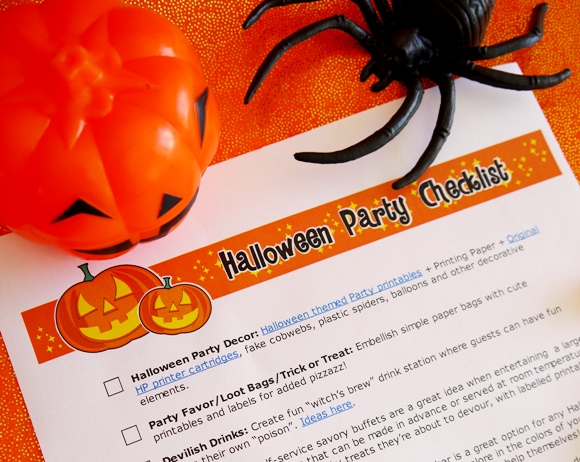 FREE Printable Halloween Party Checklist  - BirdsParty.com
