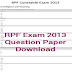 RPF Exam 2013 Question Paper Download