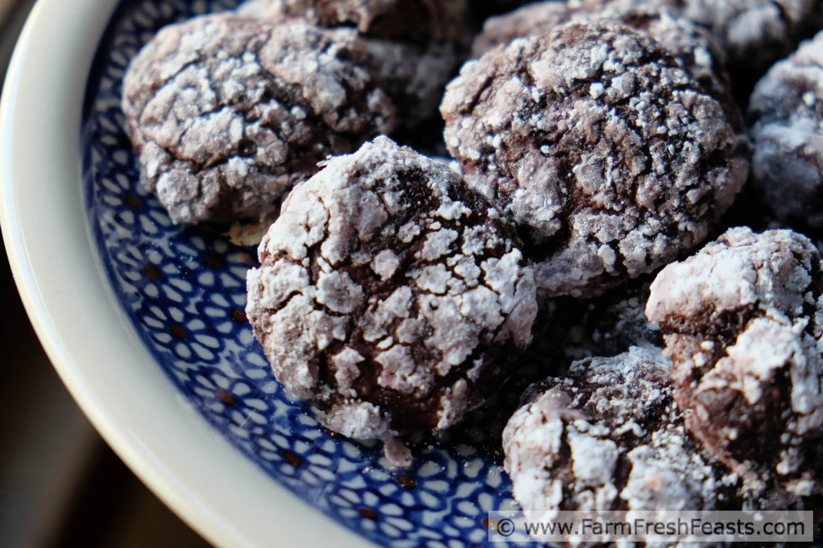 Farm Fresh Feasts Chocolate Beet Crinkle Cookies Choctoberfest