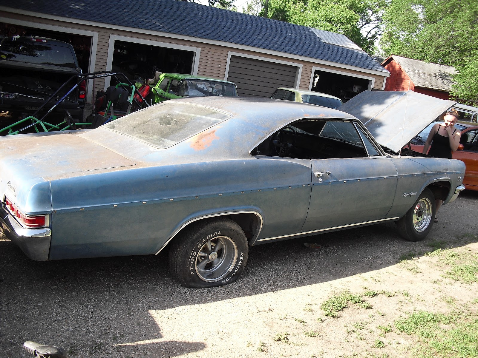 1966 Chevy Impala Build (Senior Project): Opening the hood and just