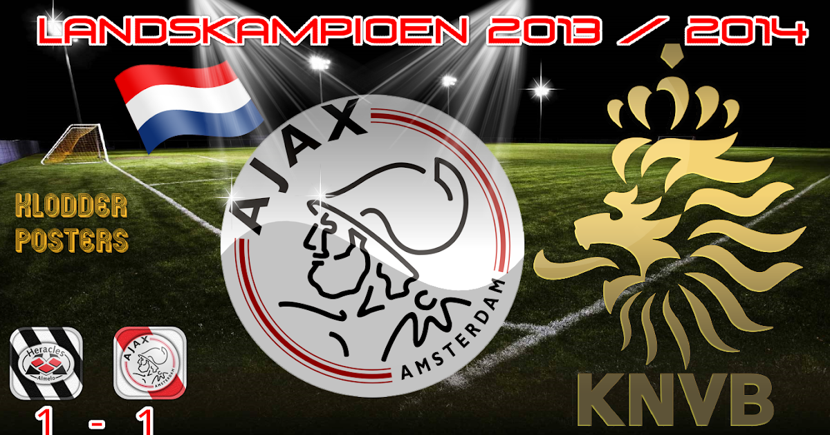Jos TheBoss Posters: AJAX AMSTERDAM, KAMPIOEN VAN NEDERLAND OP 27 APRIL