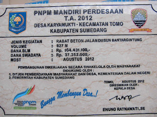 PRASASTI MARMER PNPM SUMEDANG
