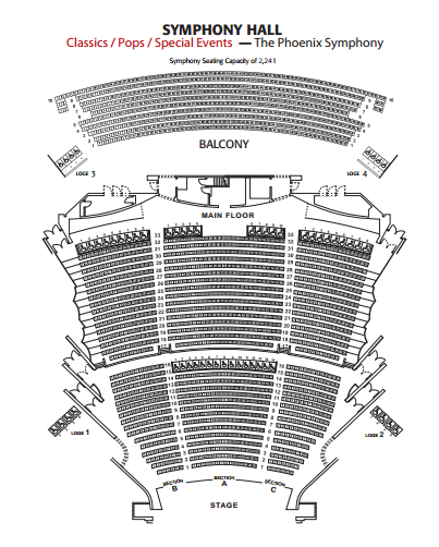 Tempe Center For The Arts Theater Seating Chart