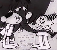 Propaganda da Cica com a Turma da Mônica para promover o Salão da Criança no final dos anos 60.