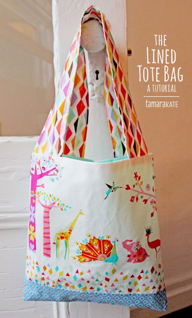 MMF Kids Craft Camp Project #3 :: The Lined Tote by Tamara Kate