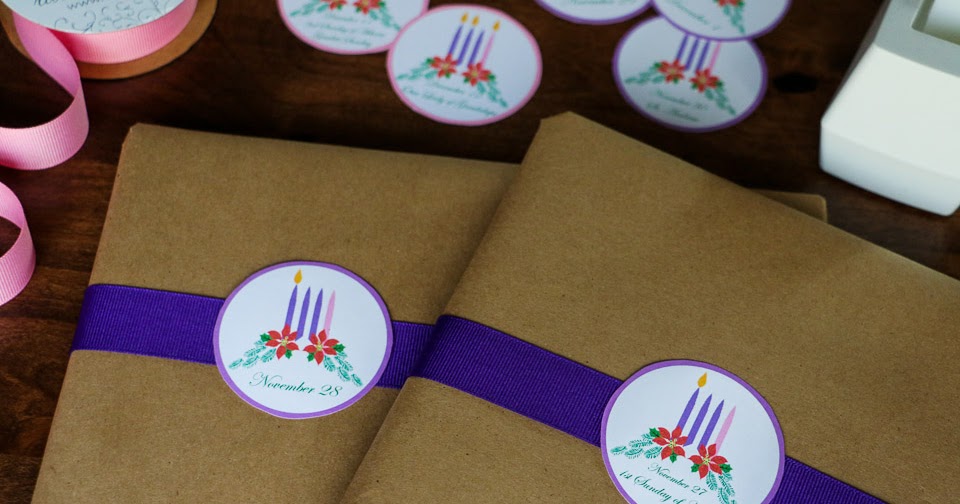 Shower of Roses Our 2016 Advent Book Basket and Printable Labels {Plus