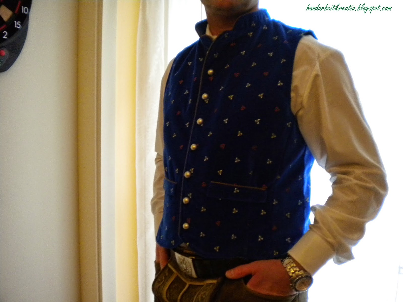 herren trachtengilet grün