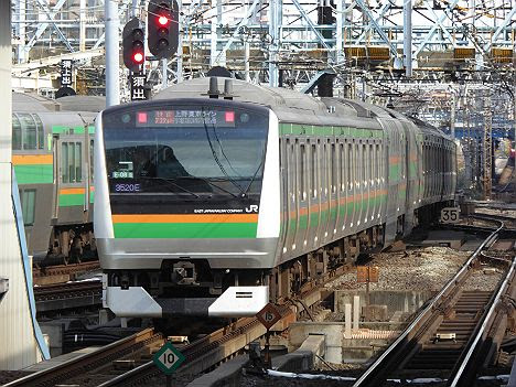 レール7 切符補充券珍行先 上野東京ライン 宇都宮線内普通 東京経由 快速アクティー古河行き2 E233系
