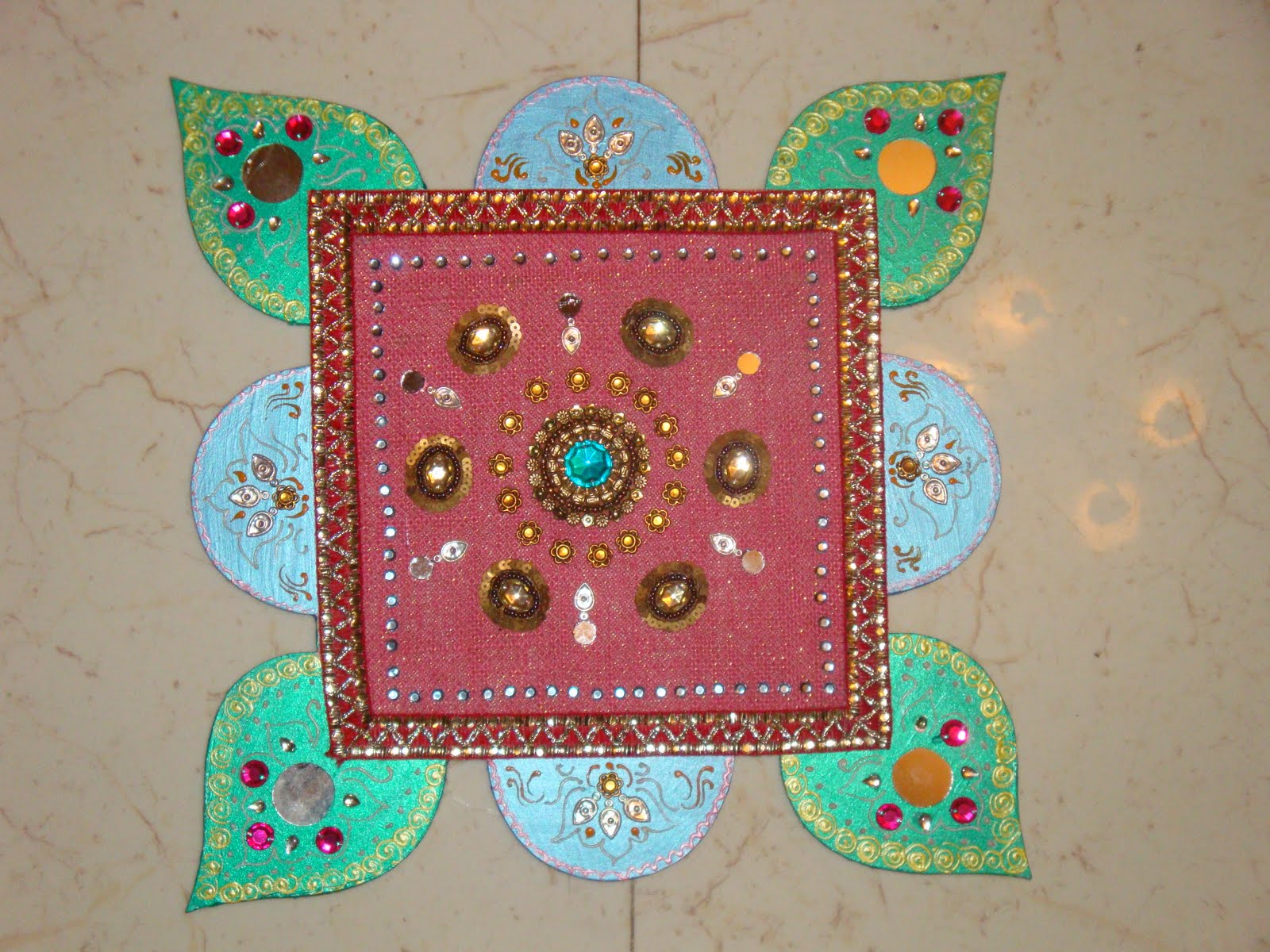 Kalashrey Wooden Rangoli