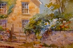 stone buildings painting lee roland fences watercolor brick sketchbook travel