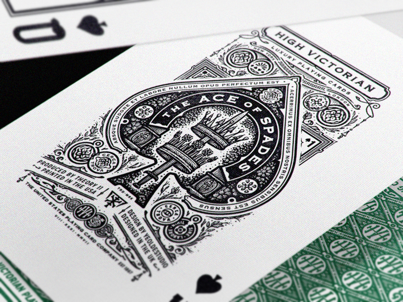 high victorian playing cards on packaging of the world creative playing cards design