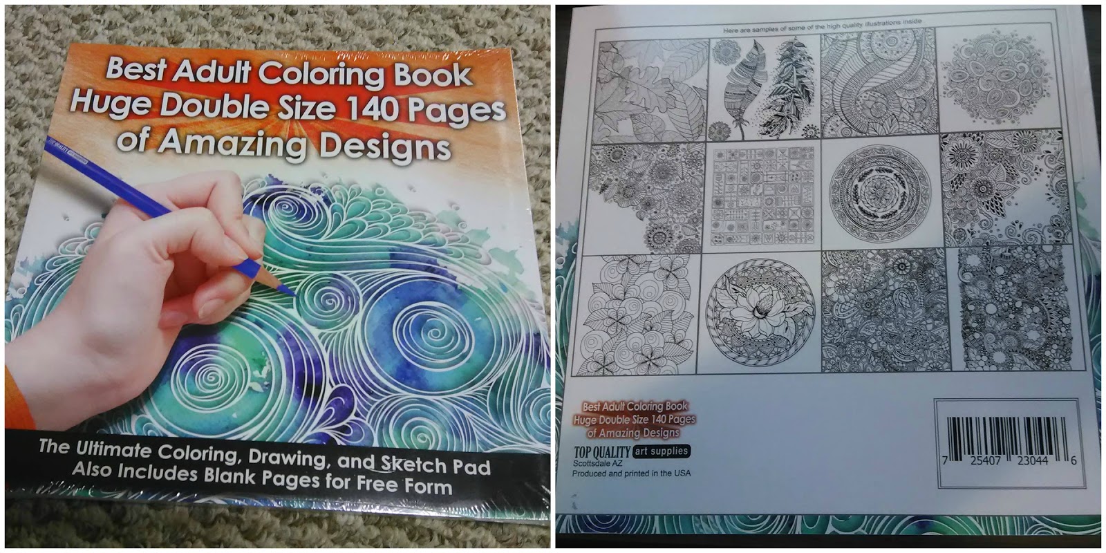 * Over The Rainbow * My review for the Best Adult Coloring Book 140