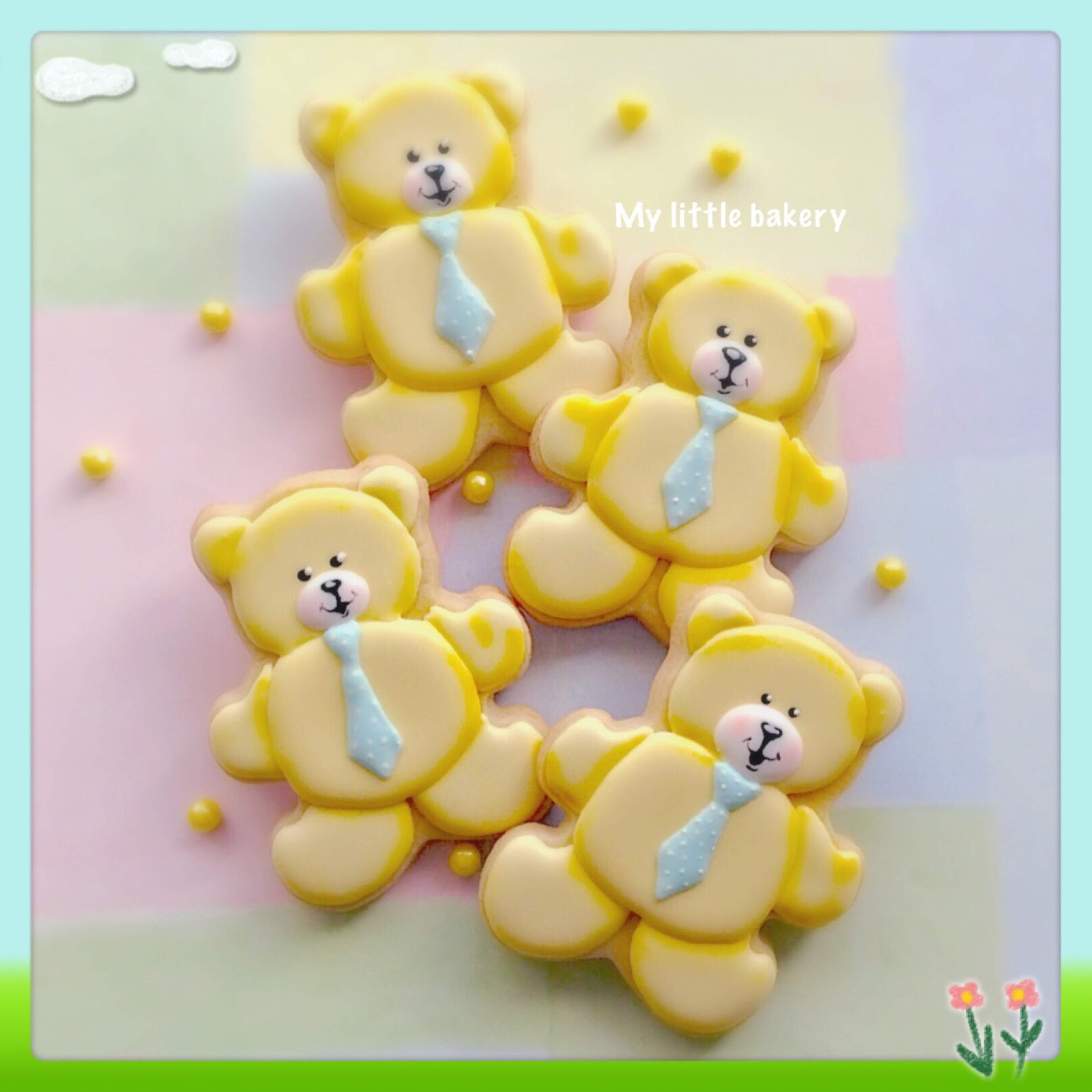 My little bakery 🌹 Baby shower cookies.