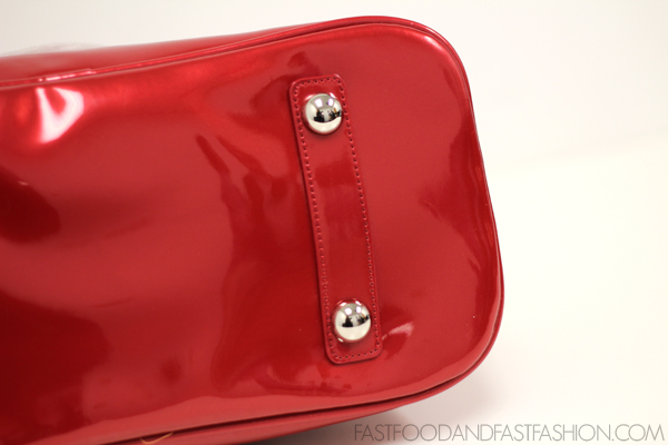Hello Kitty Embossed Patent Wallet and Hand Bag Set - Poppy Red Color  SANWA0569 / SANTB0966