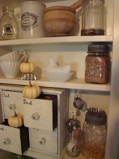 Shabby Chic Tiny Retreat: Farmhouse Tea Cabinet