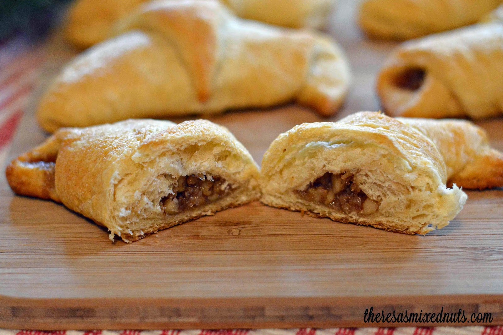 Theresa's Mixed Nuts Walnut Crescent Rolls! Perfect for Christmas
