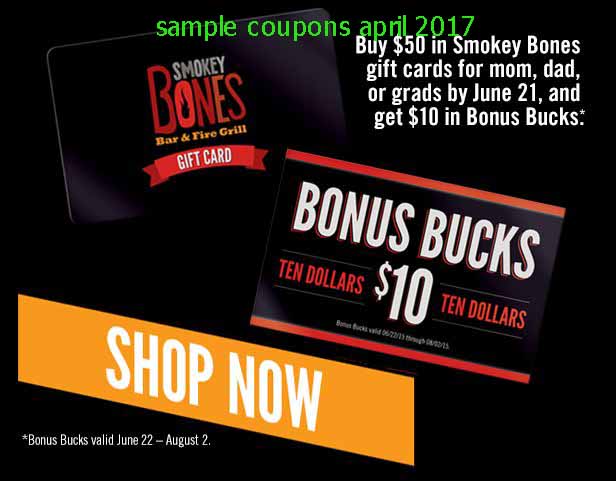 Smokey bones coupons 2019