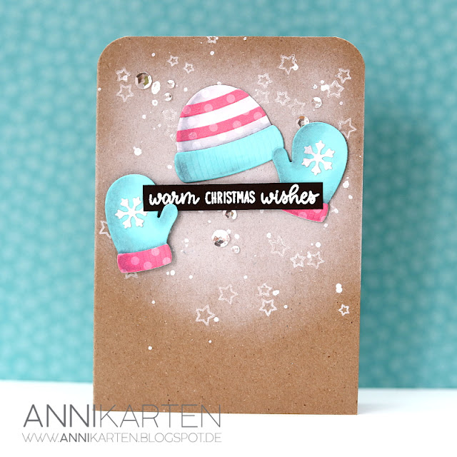 Sunny Studio Stamps: Warm & Cozy Alpaca Holiday Holiday Cheer Kraft Background Christmas Cards by Anika Lerche