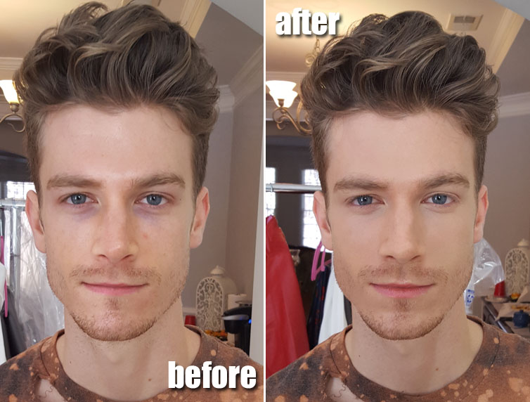 Male Grooming Before and After Makeup By RenRen