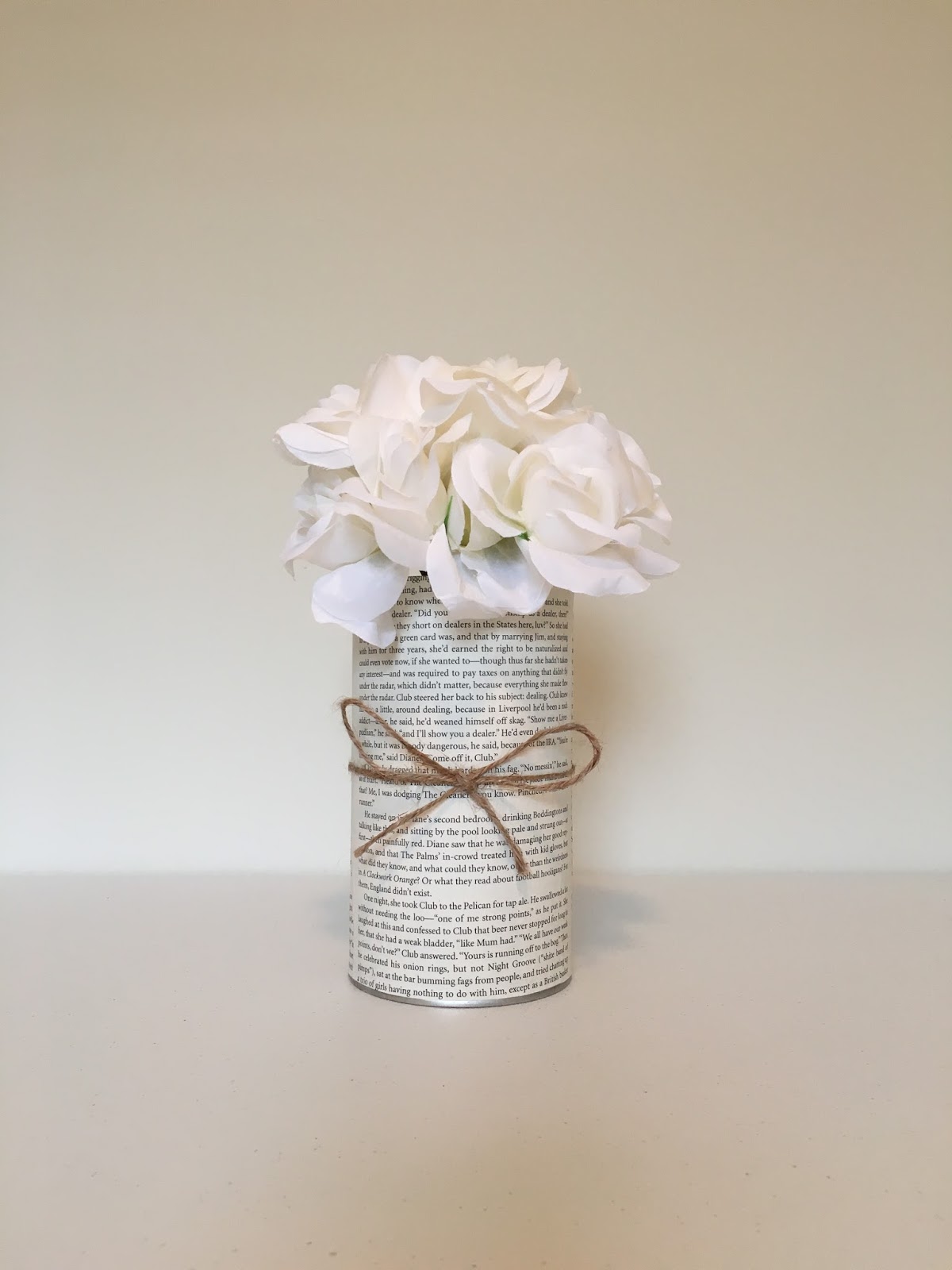 DIY Tin Can Vase Perfectly Ambitious