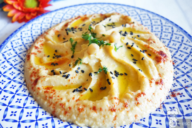 Hummus con calabaza asada