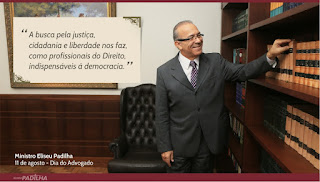 "A busca pela justiça, cidadania e liberdade nos faz, como profissionais de Direito, indispensáveis à democracia" - Dia do Advogado