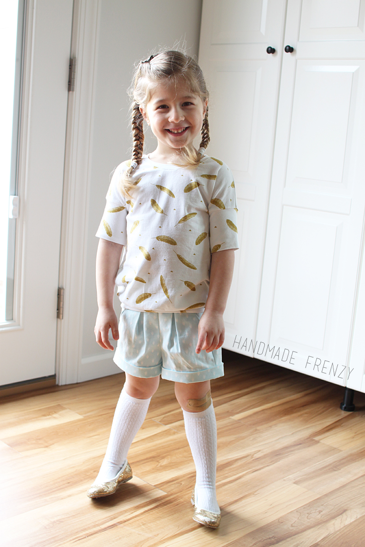 Skipper Top & Clover Shorts // Sewing For Girls