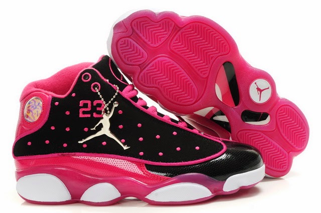 pink and black michael jordan shoes