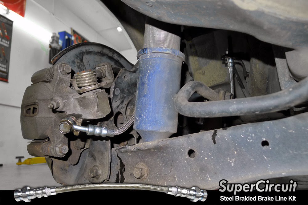 SUPERCIRCUIT Steel Braided Brake Lines Honda Civic EG Steel Braided