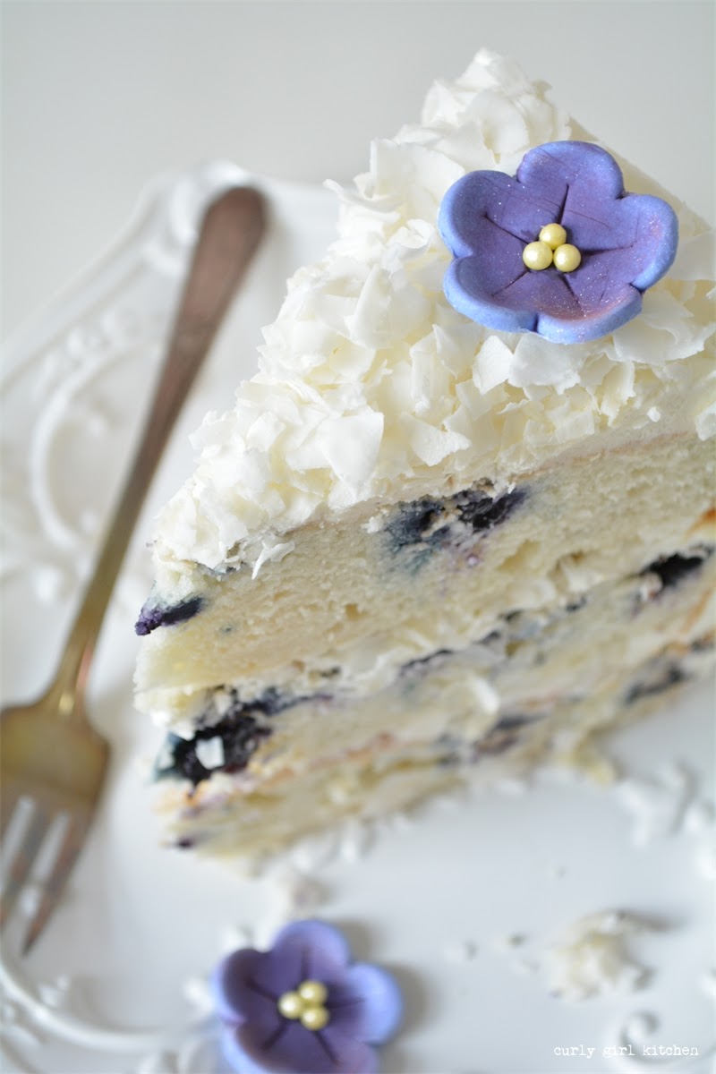 Curly Girl Kitchen: Blueberry Coconut Cake