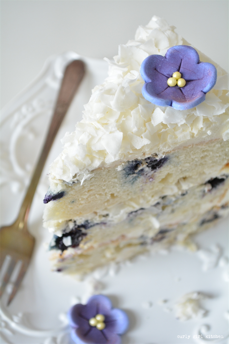 Curly Girl Kitchen Blueberry Coconut Cake