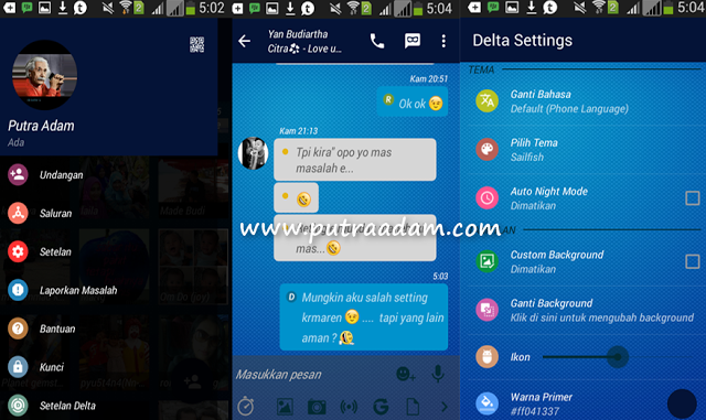 BBM Mod Android Delta v3.0.1.25 Release Terbaru Changelog v3.7.1a