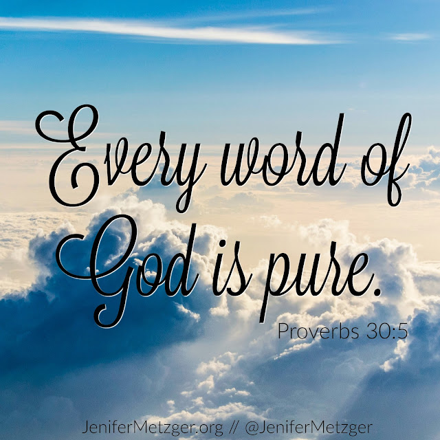 Every Word of God is pure, true and written for you. #Bible #GodsWord #truth