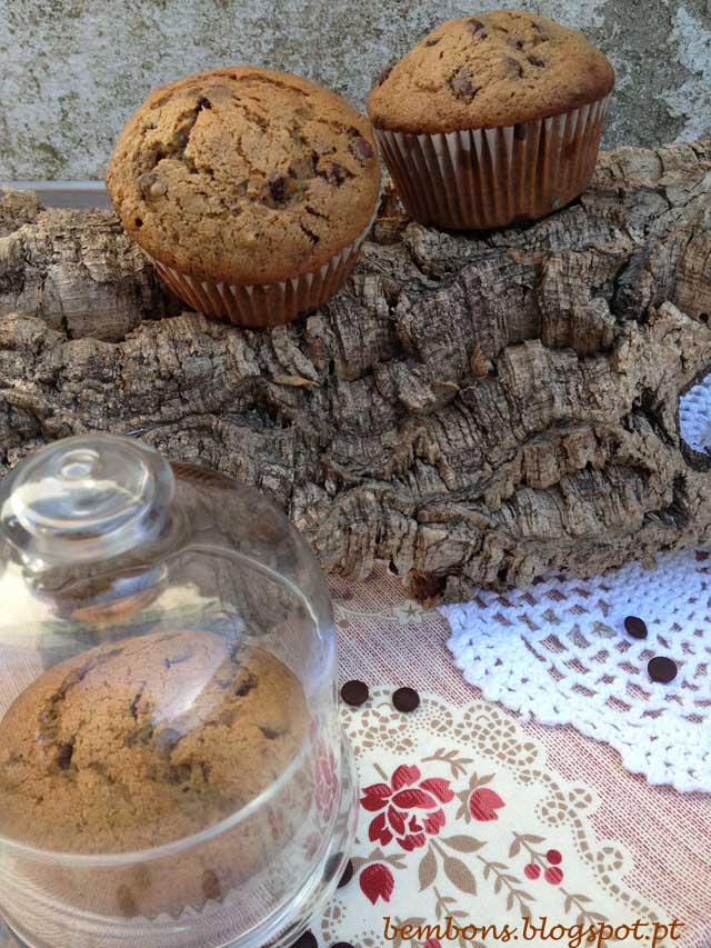 Muffins de Chocolate com Pepitas