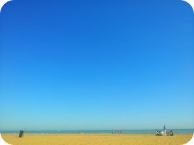 blue sky beach