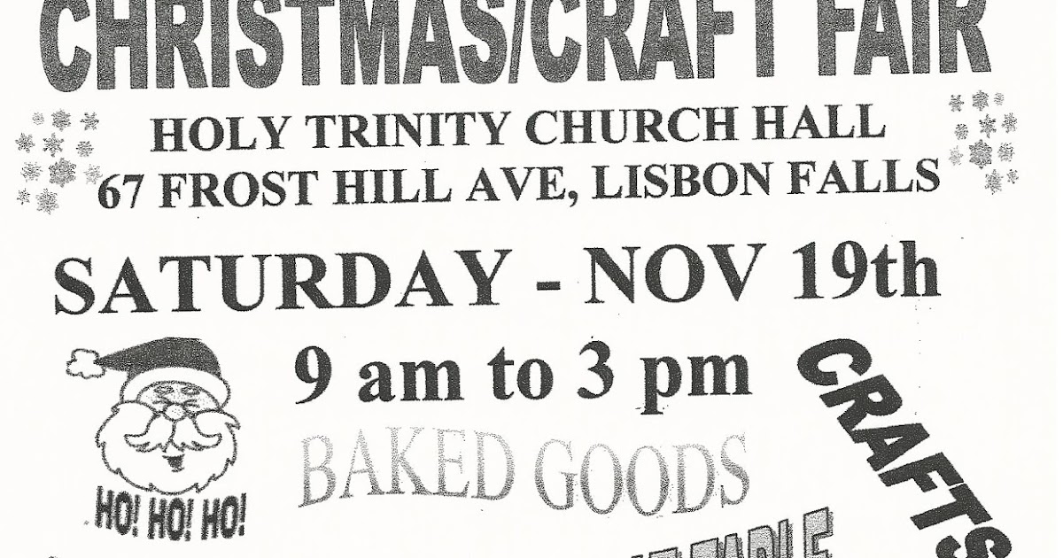 The Lisbon Reporter HOLY TRINITY CHRISTMAS/CRAFT FAIR