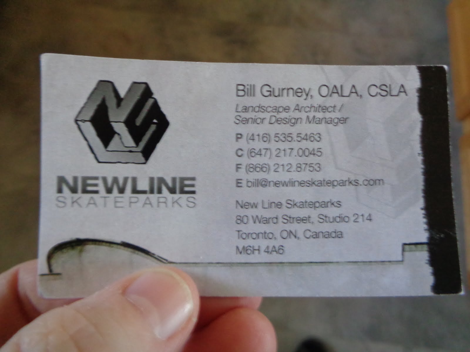 New Line Skateparks - Bill Gurney