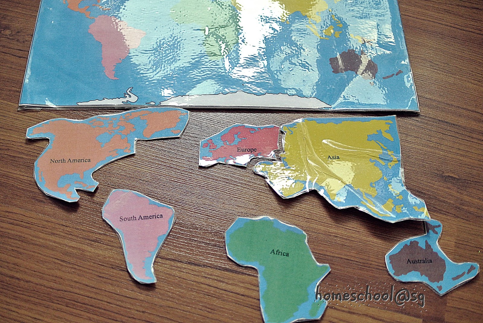 Homeschool@sg: DIY continent map