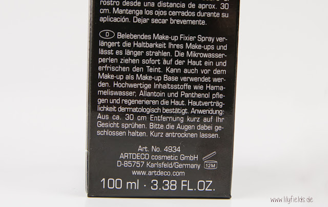 Artdeco - 3 in 1 Make-up Fixing Spray