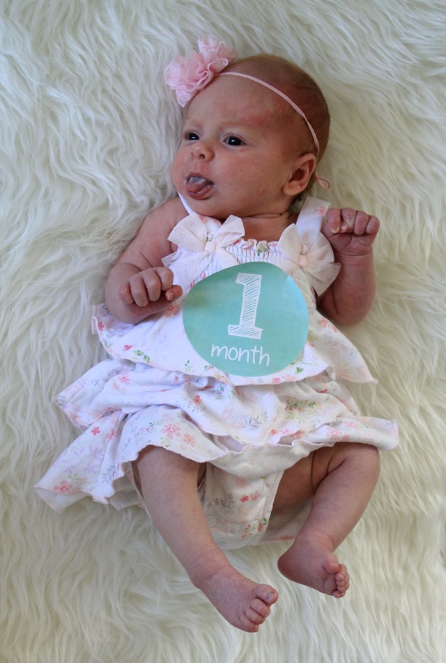 Veronika's Blushing: Harper Reese- 1 Month Old!