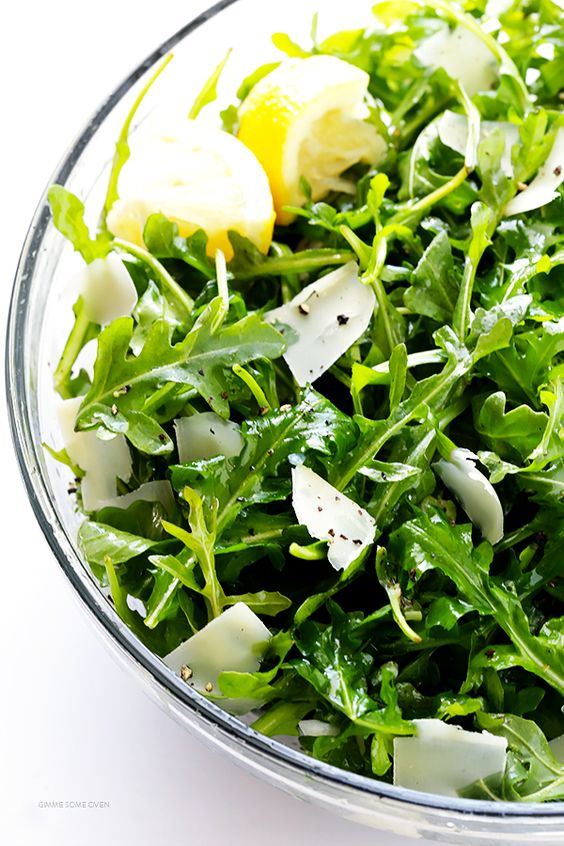 Arugula Salad with Parmesan, Lemon and Olive Oil healthy dinner recipe