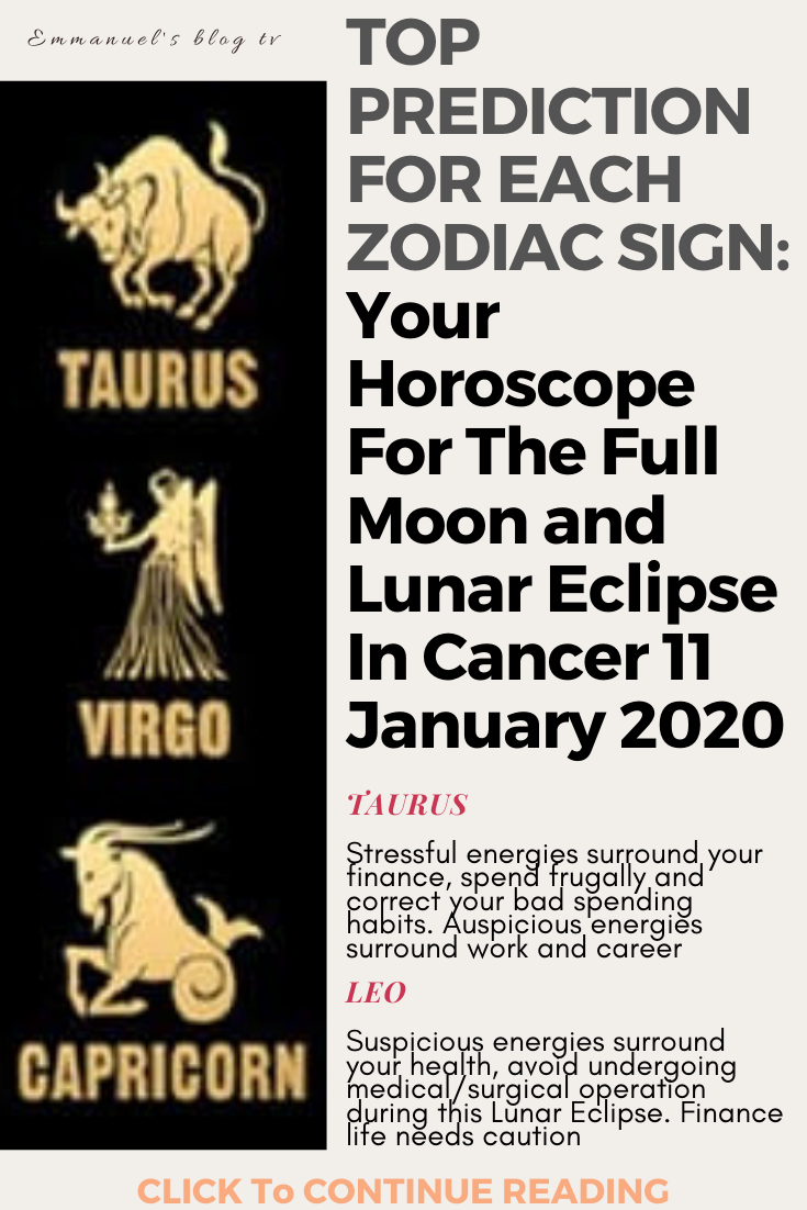 TOP PREDICTION FOR EACH ZODIAC SIGN Your Horoscope For The Full Moon