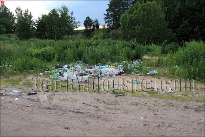 Свалка мусора за деревней Заречье