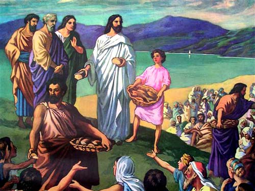 clipart of jesus feeding the five thousand - photo #20