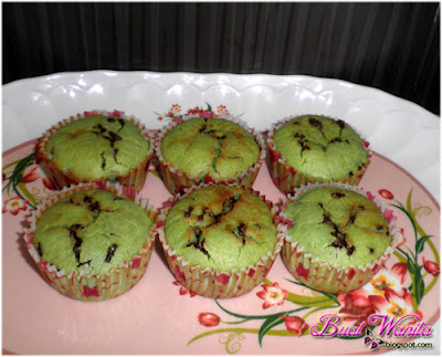 Resepi Cupcakes Muffin Pandan Coklat Rice Simple Sedap. Cara buat muffin cupcakes pandan coklat rice mudah