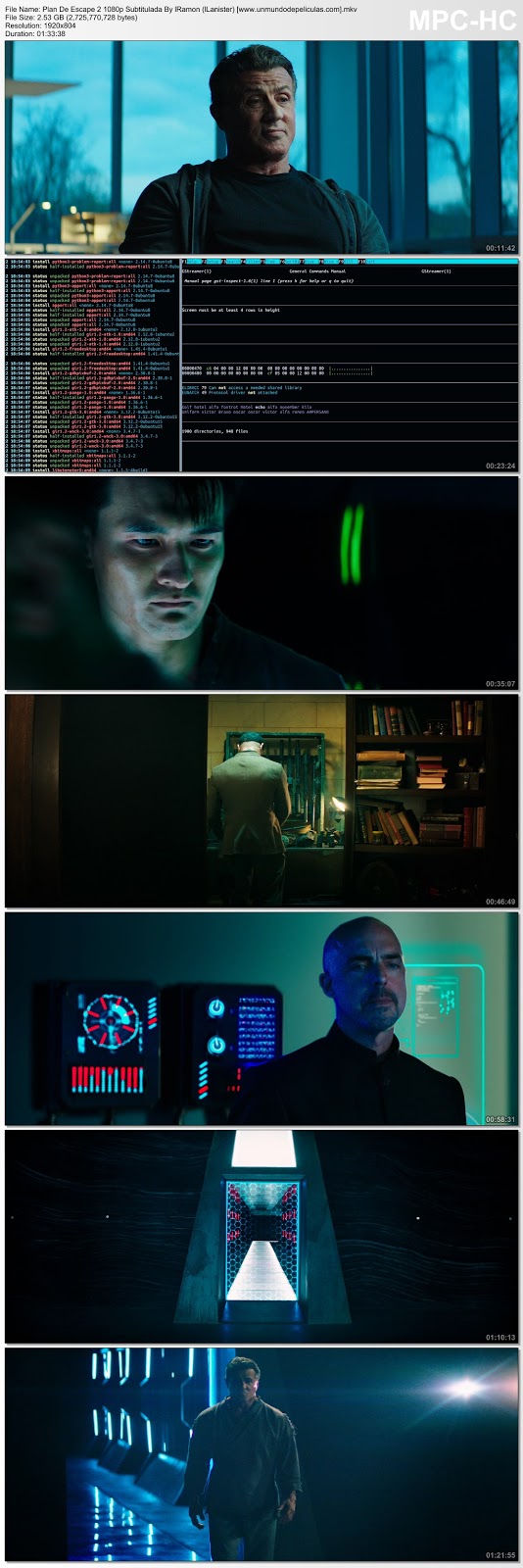 Capturas de la película.