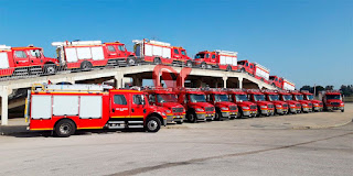 Ya llegarón a Chile y están siendo entregados 30 vehículos nuevos de Emergencias para combatir incendios en la Región de la Araucanía (Chile)